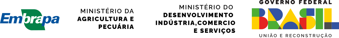 Embrapa, Ministério da Agricultura e Pecuária, Ministério do Desenvolvimento, Indústria, Comércio e Serviços e Governo do Brasil